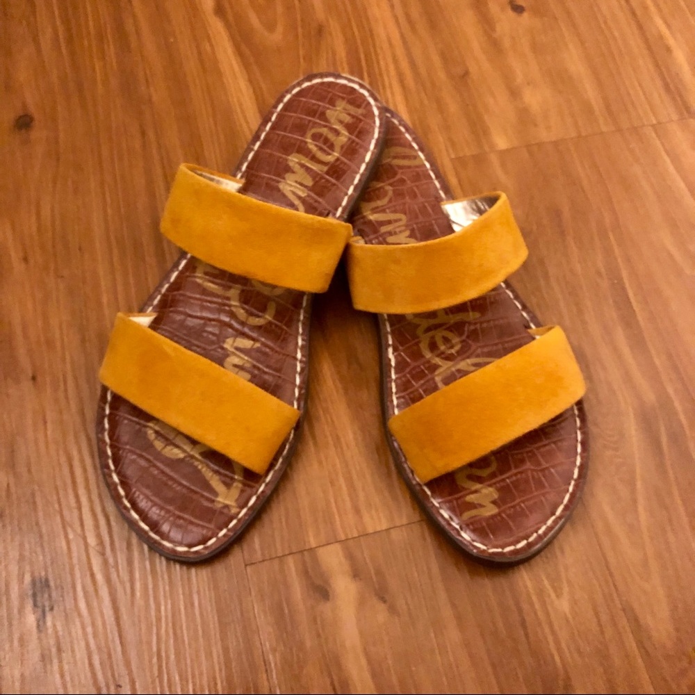 Sam Edelman Yellow Suede Gala Sandals